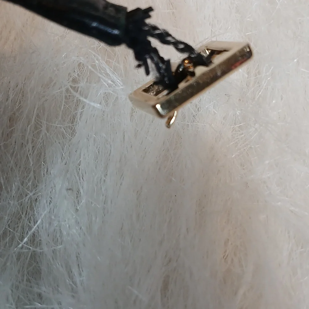 Jimmy Choo Leather Slingback Sandals Black Chain-Link Accent Sz 39 - Picture 10 of 10